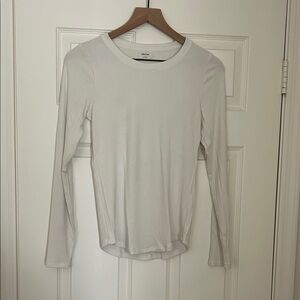 Aritzia Wilfred Free Long Sleeve Top Off White